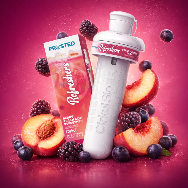 Cirkul Frosted Refreshers | Berry Peach Acai Refresher