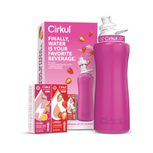 Cirkul 32oz. Hot Pink Stainless Steel Bottle Starter Kit